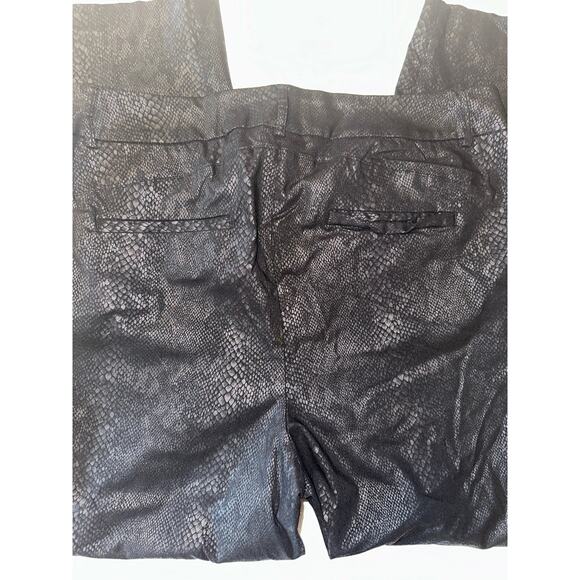 Lane Bryant Pants Womens Plus Size 16 Black Python Snake Print Ankle Stretch - Picture 7 of 8